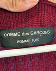 COMME DES GARÇON HOMME PLUS AD1999 ZIP CARDIGAN ‘PLUM’