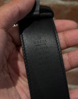 GUCCI MONOGRAM DOUBLE G LOGO BELT ‘BLACK’