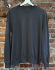 THE ROW SILK MOCKNECK KNIT SWEATER ‘DARK GREY’