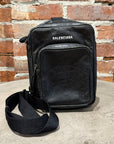 BALENCIAGA SCRIPT LOGO SHOULDER BAG ‘BLACK’