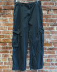 ACNE STUDIOS BAGGY WIDE CARGO PANTS ‘WASHED BLACK’
