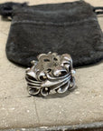 CHROME HEARTS DOUBLE FLORAL RING ‘SILVER’