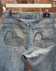 EVISU INTERNATIONAL STITCH GULL DENIM 'VINTAGE BLUE'