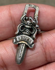CHROME HEARTS ZIPPER DAGGER NECKLACE 'SILVER'