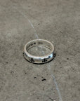 CHROME HEARTS NEGATIVE PLUS BAND RING ‘SILVER’