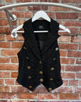 ALICE AND THE PIRATES VEST ‘BLACK’