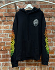 CHROME HEARTS FLORAL GRADIENT PRINT HOODIE ‘BLACK’