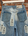WHO DECIDES WAR CHURCH WINDOW JORTS ‘INDIGO’