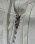 CHROME HEARTS DAGGER ZIP UP HOODIE ‘WHITE’