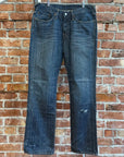 EVISU LOT 2008 THIN GULL DENIM 'INDIGO/WHITE'