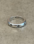 CHROME HEARTS NGTV PLUS BAND RING ‘SILVER’