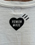 HUMAN MADE FUTURISTIC DOUBLE HEARTS TEE ‘WHITE’