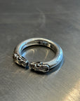 CHROME HEARTS DOUBLE DOG RING