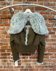 RICK OWENS PORTERVILLE SHEARLING BOMBER ‘BROWN’