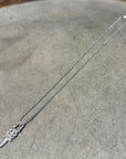 CHROME HEARTS RODIUM DAGGER NECKLACE ‘SILVER’