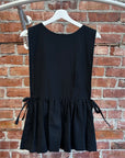 EMIKO PINAFOA VEST DRESS ‘BLACK’