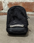 CHROME HEARTS NYLON STENCIL GUNSLINGER WRIST BAG ‘BLACK’