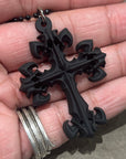 DEAL DESIGN SILICONE GL CROSS NECKLACE ‘BLACK’