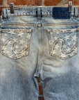 ERL PATCHWORK STARS FLARED DENIM ‘BLUE’
