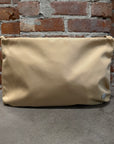 THE ROW MINIMALIST NYLON SHOULDER BAG ‘BEIGE’