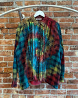 NEEDLES REBUILD 7-CUT FLANNEL 'TYE DYE'