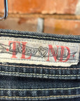 EVISU X PUMA LOW-RISE SLIM STRAIGHT DENIM ‘INDIGO/MINT’