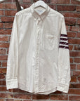 THOM BROWNE 4-BAR BUTTON UP SHIRT ‘WHITE’