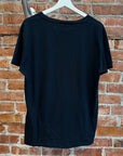 SAINT LAURENT FW14 RABBIT FOOT TEE ‘NAVY’