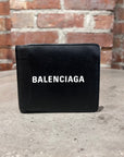 BALENCIAGA CLASSIC LOGO BIFOLD WALLET ‘BLACK’
