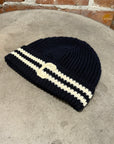CELINE BONNET LOGO COTTON BEANIE ‘NAVY’