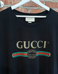 GUCCI VINTAGE CLASSIC LOGO TEE ‘BLACK’