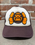 BAPE x KAWS BABY MILO TRUCKER CAP ‘BROWN/WHITE’