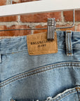 BALENCIAGA BAGGY HIGH RISE DISTRESSED DENIM ‘INDIGO’