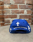 CHROME HEARTS CROSS SNAPBACK HAT ‘BLUE’