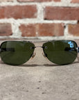 CHROME HEARTS LITTLE CLASSIC OVAL AVIATOR SUNGLASSES ‘CAMO’