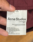 ACNE STUDIOS FIELD ANORAK QUARTER ZIP PARKA ‘BURGUNDY’