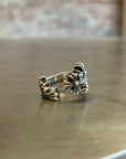 CHROME HEARTS TRIPLE PLUS CURVE RING