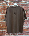 NUMBER (N)INE CIGARETTE HOLE CREST TEE ‘MOCHA’