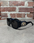 BALENCIAGA BB LOGO SUNGLASSES ‘BLACK’