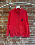 ISSEY MIYAKE SPORT MOCKNECK FULL ZIP COTTON JACKET ‘RED’