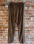 NEEDLES CLASSIC STRAIGHT VELOUR TRACK PANTS ‘BROWN’