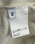 AMBUSH LOGO BLOCK CREWNECK ‘CREAM’