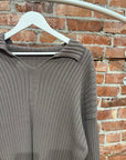 RICK OWENS SS25 HOLLYWOOD TABARD SWEATER ‘GREY’