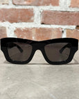 BOTTEGA VENETA BV1357S SQUARE FRAME SUNGLASSES ‘BLACK’