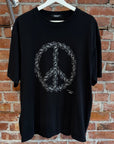 UNDERCOVER FIGHT WAR NOT WARS TEE ‘BLACK’