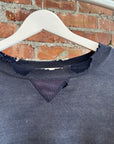 RUSSELL ATHETLIC 90S VINTAGE THRASHED PAINTER CREWNECK ‘FADED NAVY’
