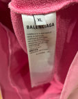 BALENCIAGA SS24 FRUITY STICKER ZIP HOODIE ‘PINK’