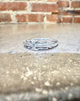 CHROME HEARTS DIAMOND BABY FLORAL RING ‘SILVER’