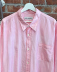 OUR LEGACY DARLING COTTON SILK SHIRT ‘BABY PINK’