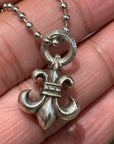 CHROME HEARTS BS FLEUR CHARM NECKLACE ‘SILVER’